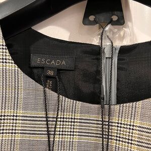 Escada Classic Checkered Midi Dress